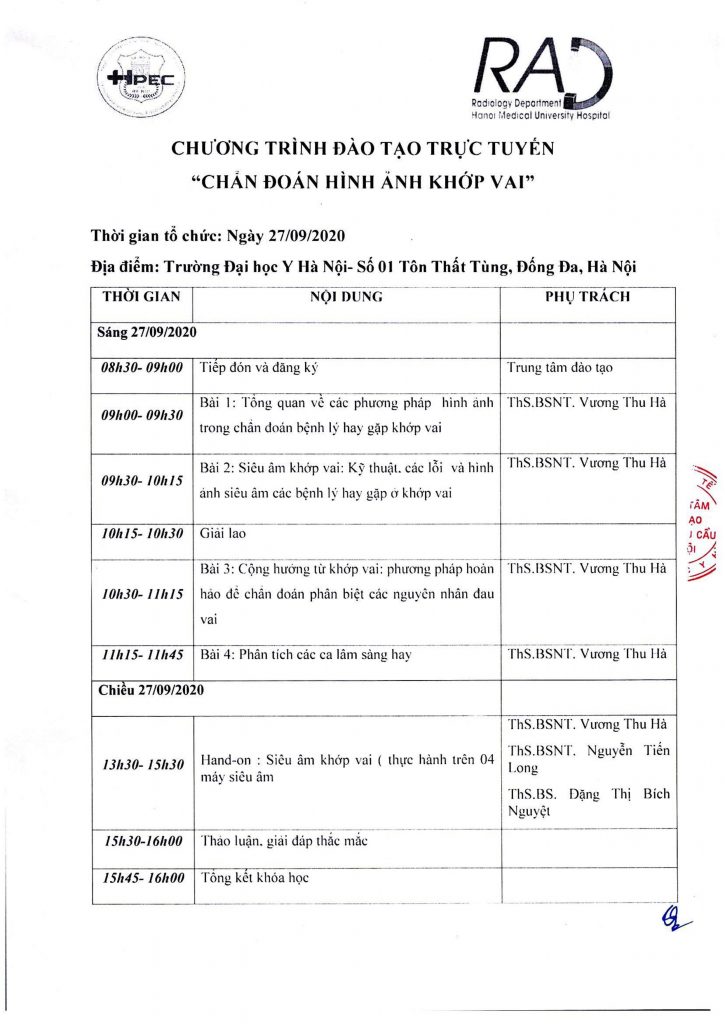 Trung tâm chẩn đoán hình ảnh và can thiệp điện quang – Bệnh viện Đại học Y Hà Nội
